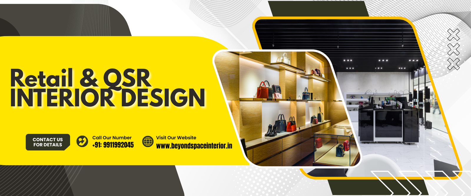 Retail & QSR INTERIOR DESIGN upto (4)